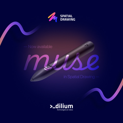 La nostra app Spatial Drawing integra la penna Logitech Muse