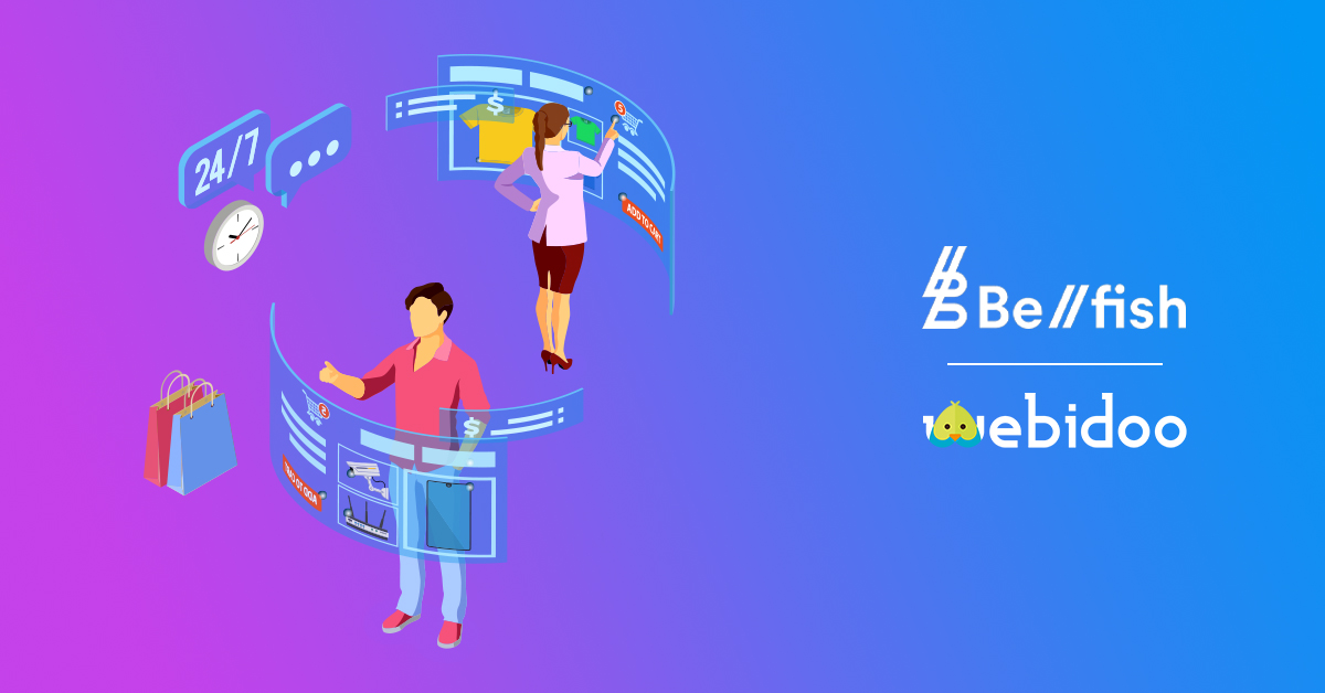 Webidoo Store opening: dilium present with Bellfish