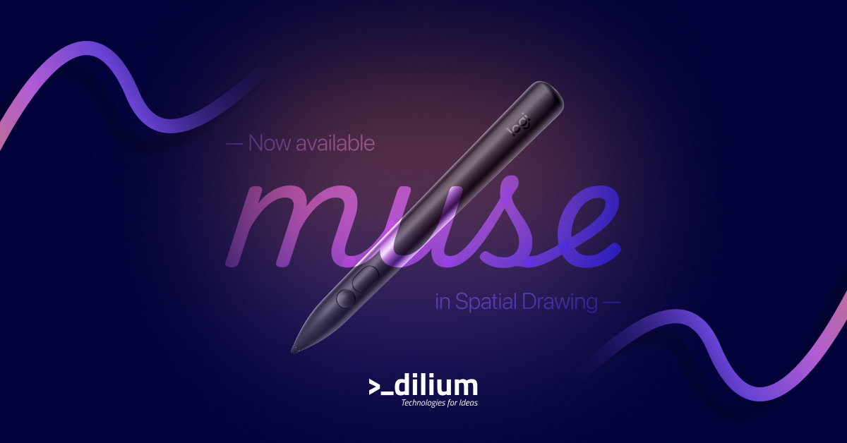 Logitech Drawing Spatial Drawing integrates Logitech Muse pen for Apple Vision Pro
